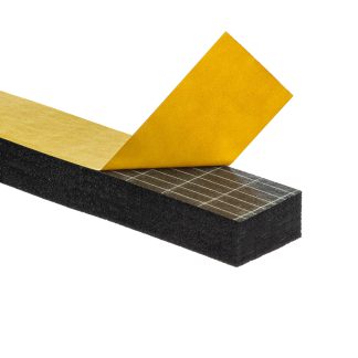 Uszczelka 10x20mm 40&deg;ShA samoprzylepna EPDM 10mb wzmocniona