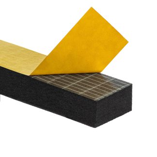 Uszczelka 15x30mm 40&deg;ShA samoprzylepna EPDM 10mb wzmocniona