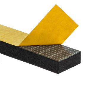 Uszczelka 15x40mm 40&deg;ShA samoprzylepna EPDM 10mb wzmocniona