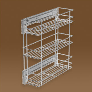 Kosz cargo 20 STD boczny trzypoziomowy z miękkim domykiem kolor szary